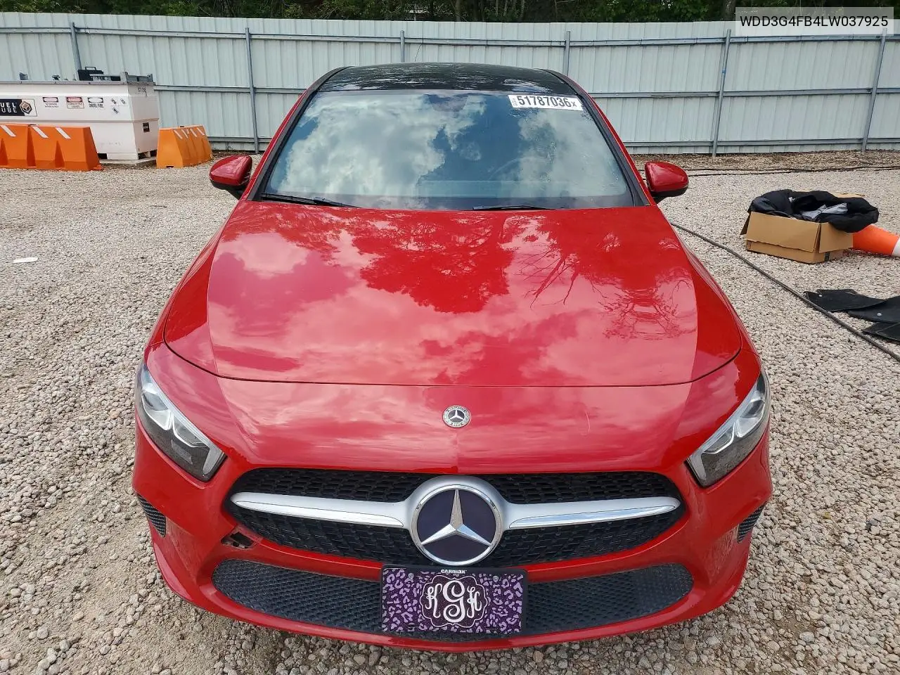 2020 Mercedes-Benz A 220 4Matic VIN: WDD3G4FB4LW037925 Lot: 51787036