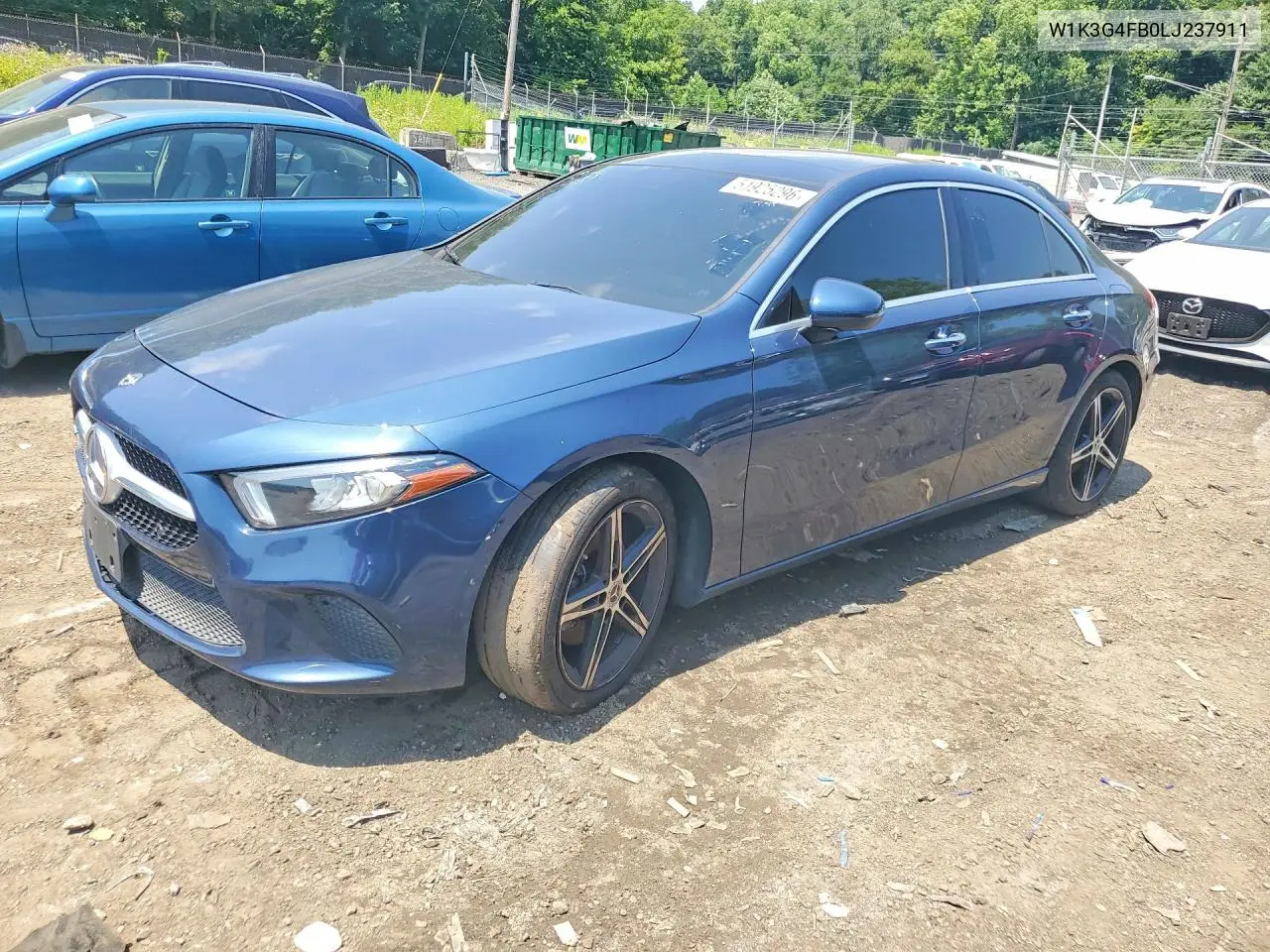 2020 Mercedes-Benz A 220 4Matic VIN: W1K3G4FB0LJ237911 Lot: 51925296