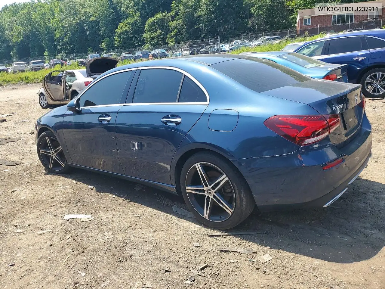 2020 Mercedes-Benz A 220 4Matic VIN: W1K3G4FB0LJ237911 Lot: 51925296