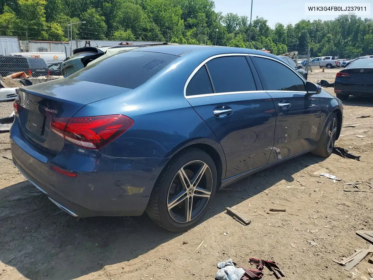2020 Mercedes-Benz A 220 4Matic VIN: W1K3G4FB0LJ237911 Lot: 51925296