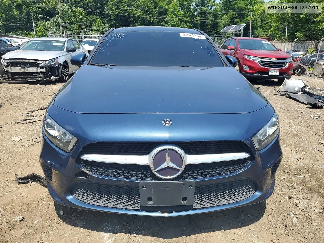 2020 Mercedes-Benz A 220 4Matic VIN: W1K3G4FB0LJ237911 Lot: 51925296