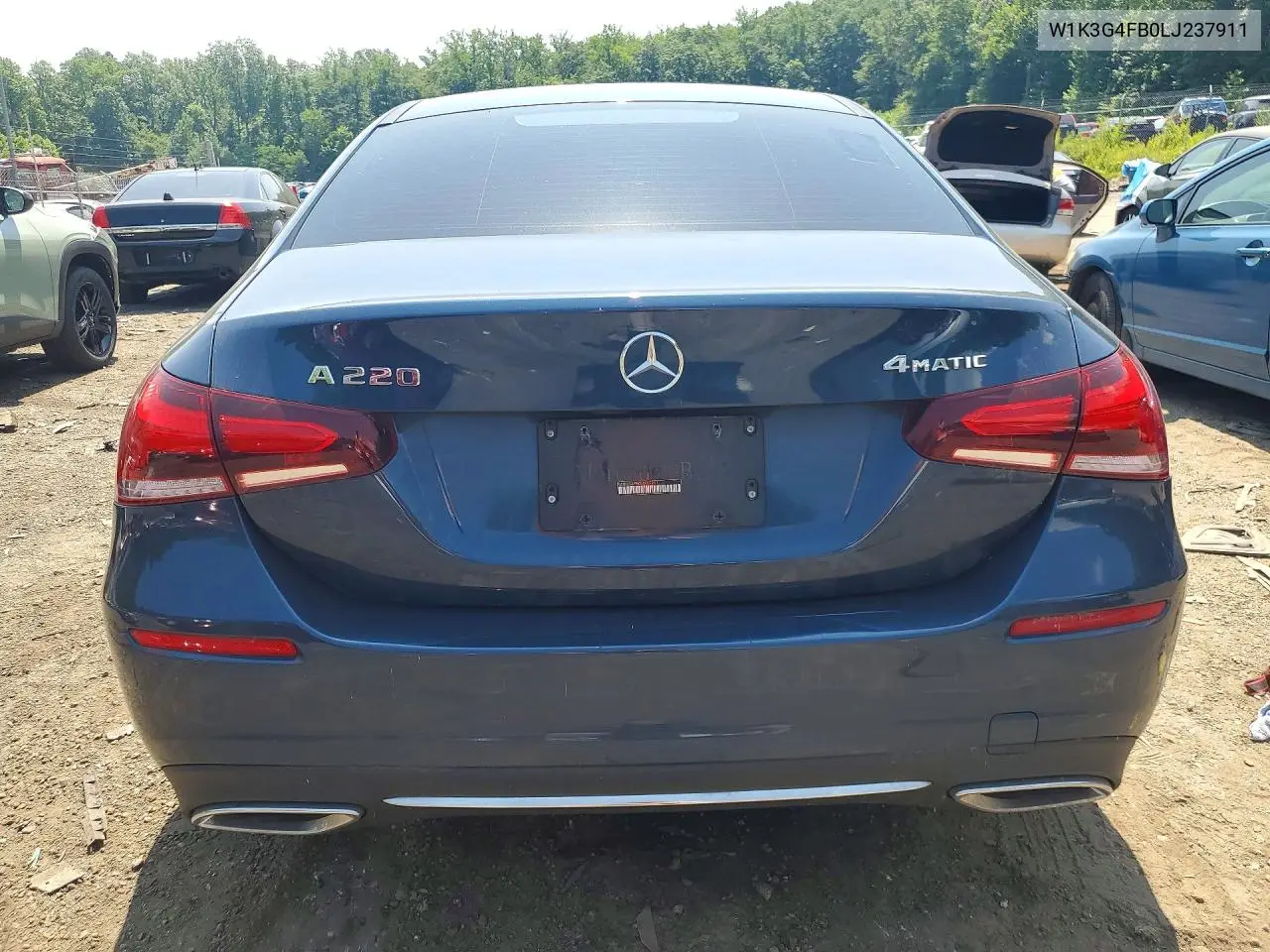 2020 Mercedes-Benz A 220 4Matic VIN: W1K3G4FB0LJ237911 Lot: 51925296