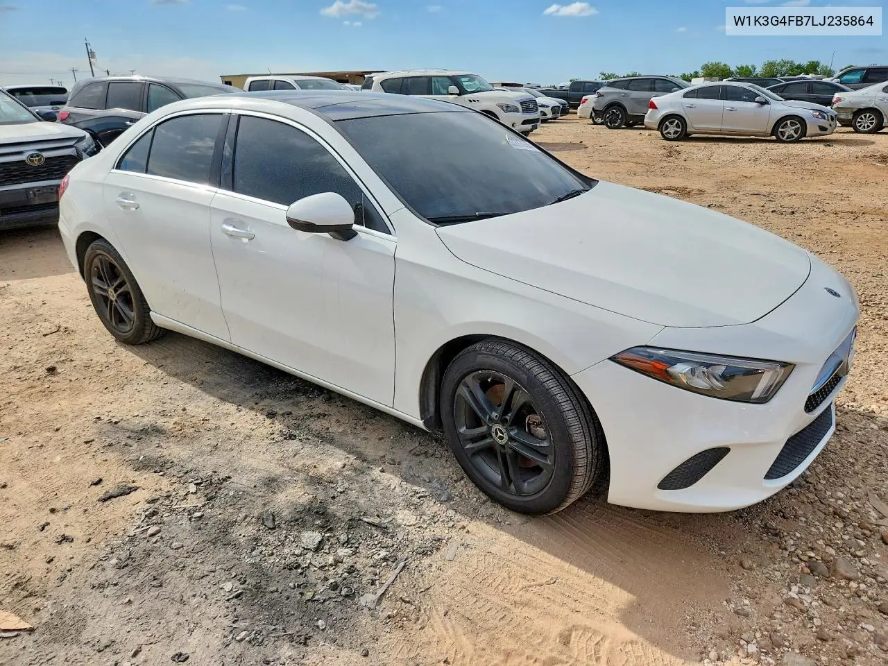 2020 Mercedes-Benz A 220 4Matic VIN: W1K3G4FB7LJ235864 Lot: 53287936