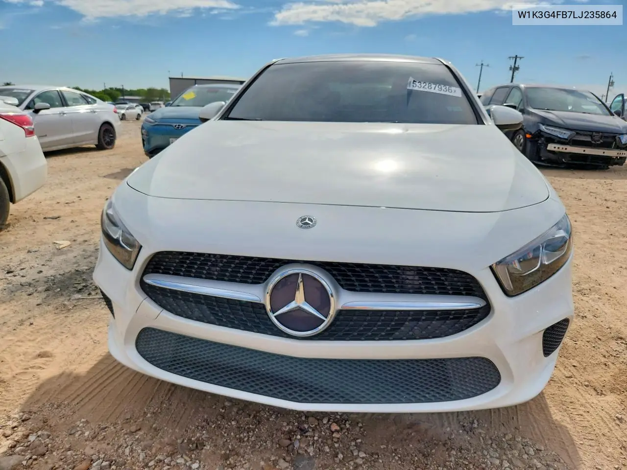 2020 Mercedes-Benz A 220 4Matic VIN: W1K3G4FB7LJ235864 Lot: 53287936