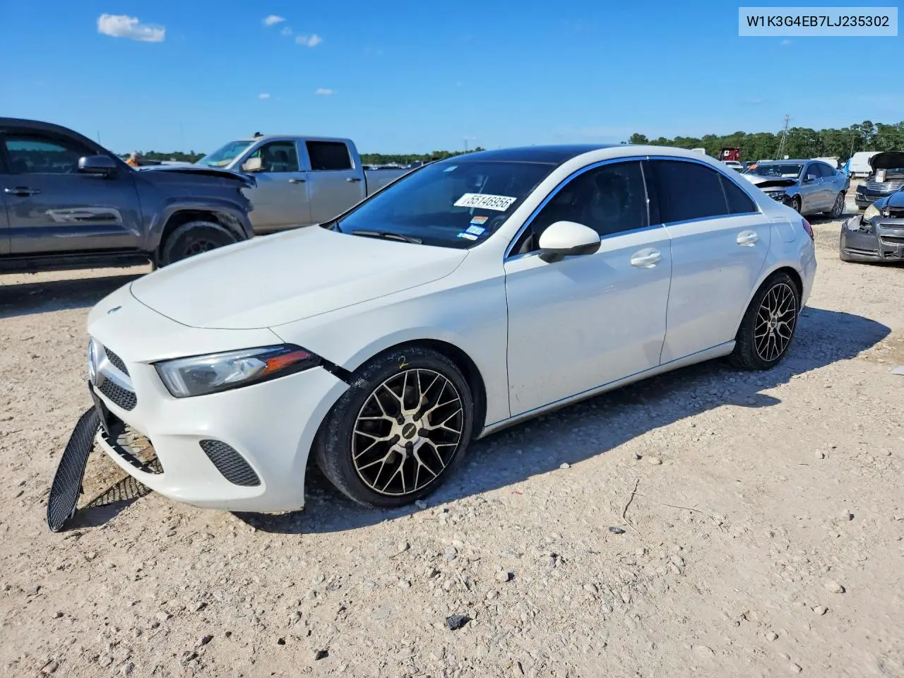 2020 Mercedes-Benz A 220 VIN: W1K3G4EB7LJ235302 Lot: 55146956