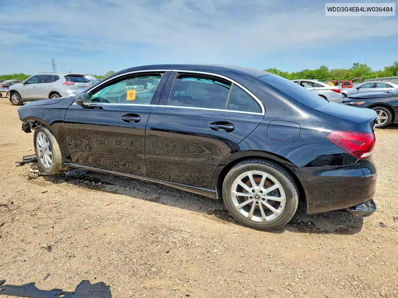 2020 Mercedes-Benz A 220 VIN: WDD3G4EB4LW036484 Lot: 55636466