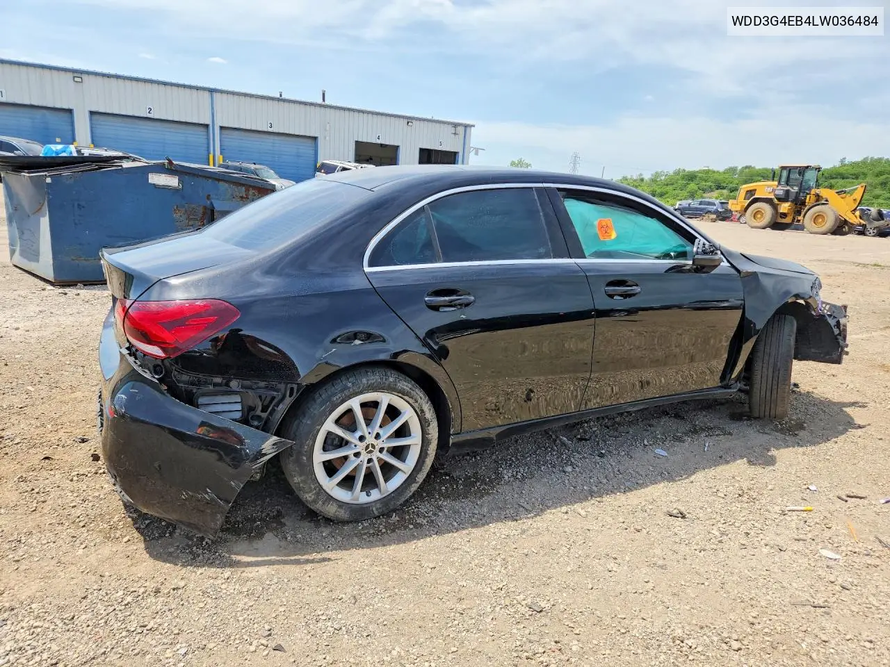 2020 Mercedes-Benz A 220 VIN: WDD3G4EB4LW036484 Lot: 55636466