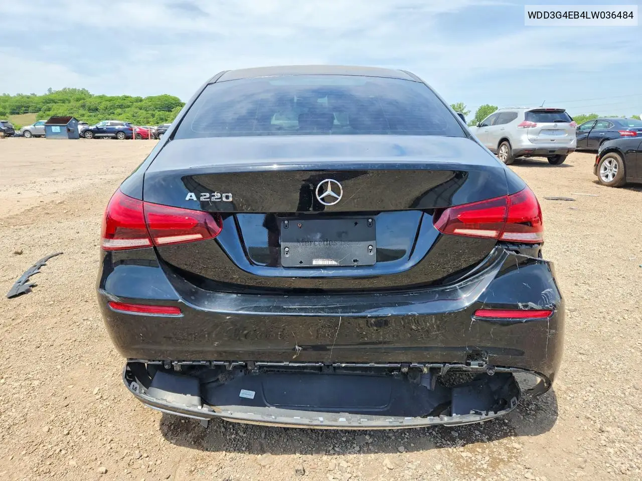 2020 Mercedes-Benz A 220 VIN: WDD3G4EB4LW036484 Lot: 55636466
