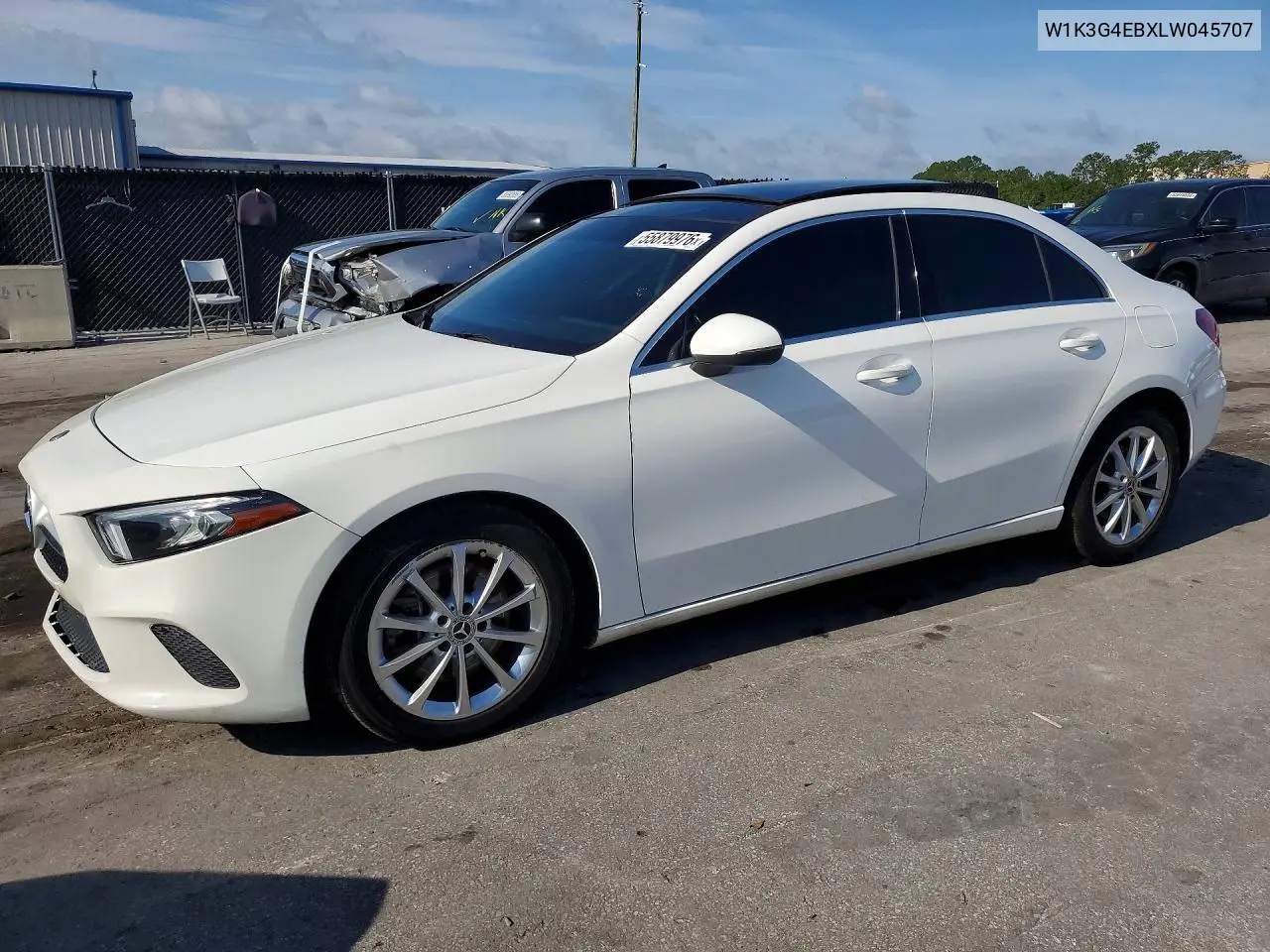 2020 Mercedes-Benz A 220 VIN: W1K3G4EBXLW045707 Lot: 55879976