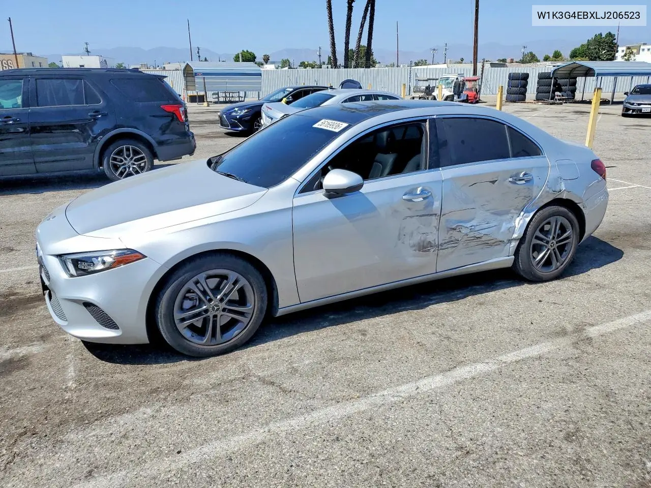 2020 Mercedes-Benz A 220 VIN: W1K3G4EBXLJ206523 Lot: 56169936
