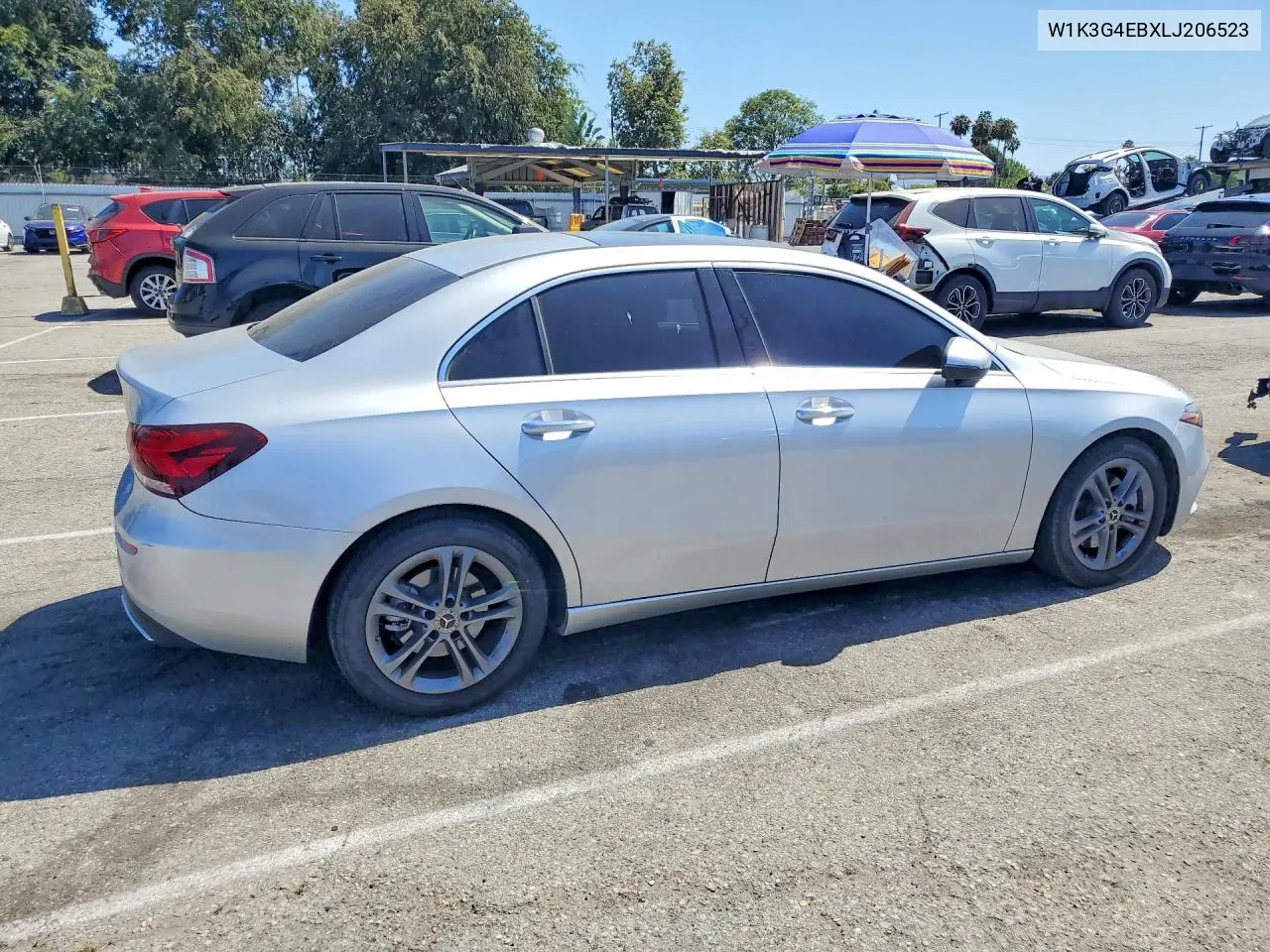 2020 Mercedes-Benz A 220 VIN: W1K3G4EBXLJ206523 Lot: 56169936