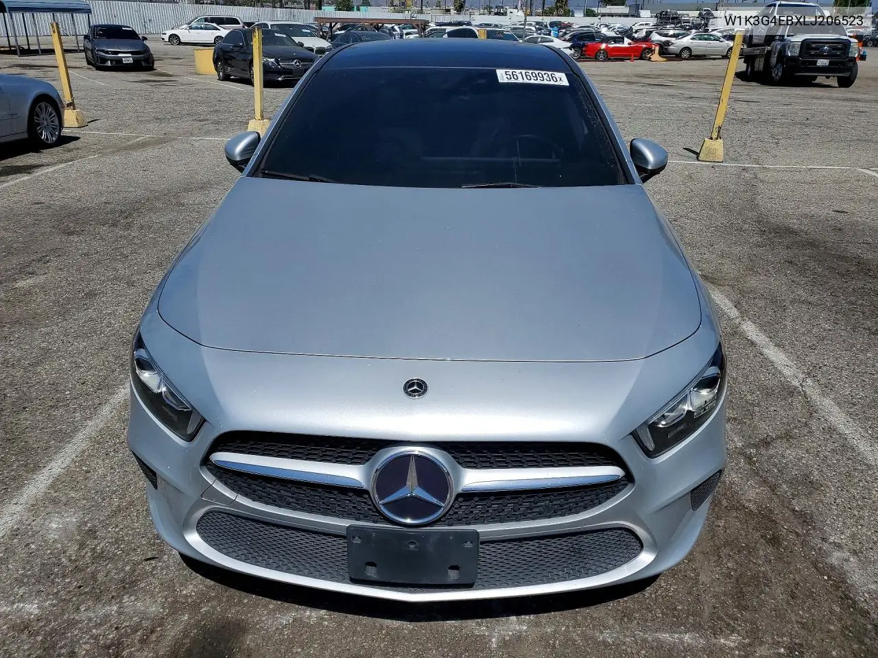 2020 Mercedes-Benz A 220 VIN: W1K3G4EBXLJ206523 Lot: 56169936