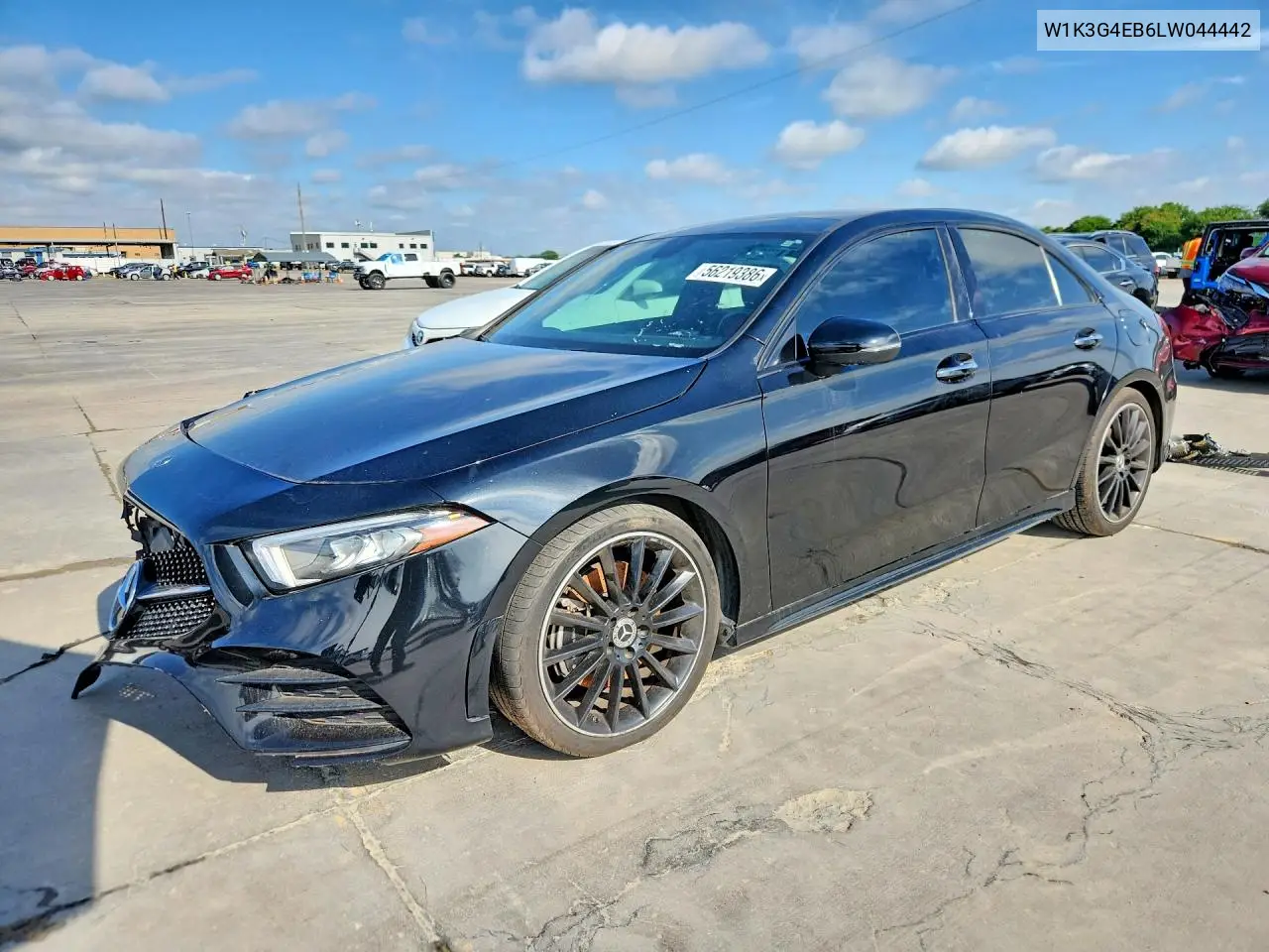 2020 Mercedes-Benz A 220 VIN: W1K3G4EB6LW044442 Lot: 56219386