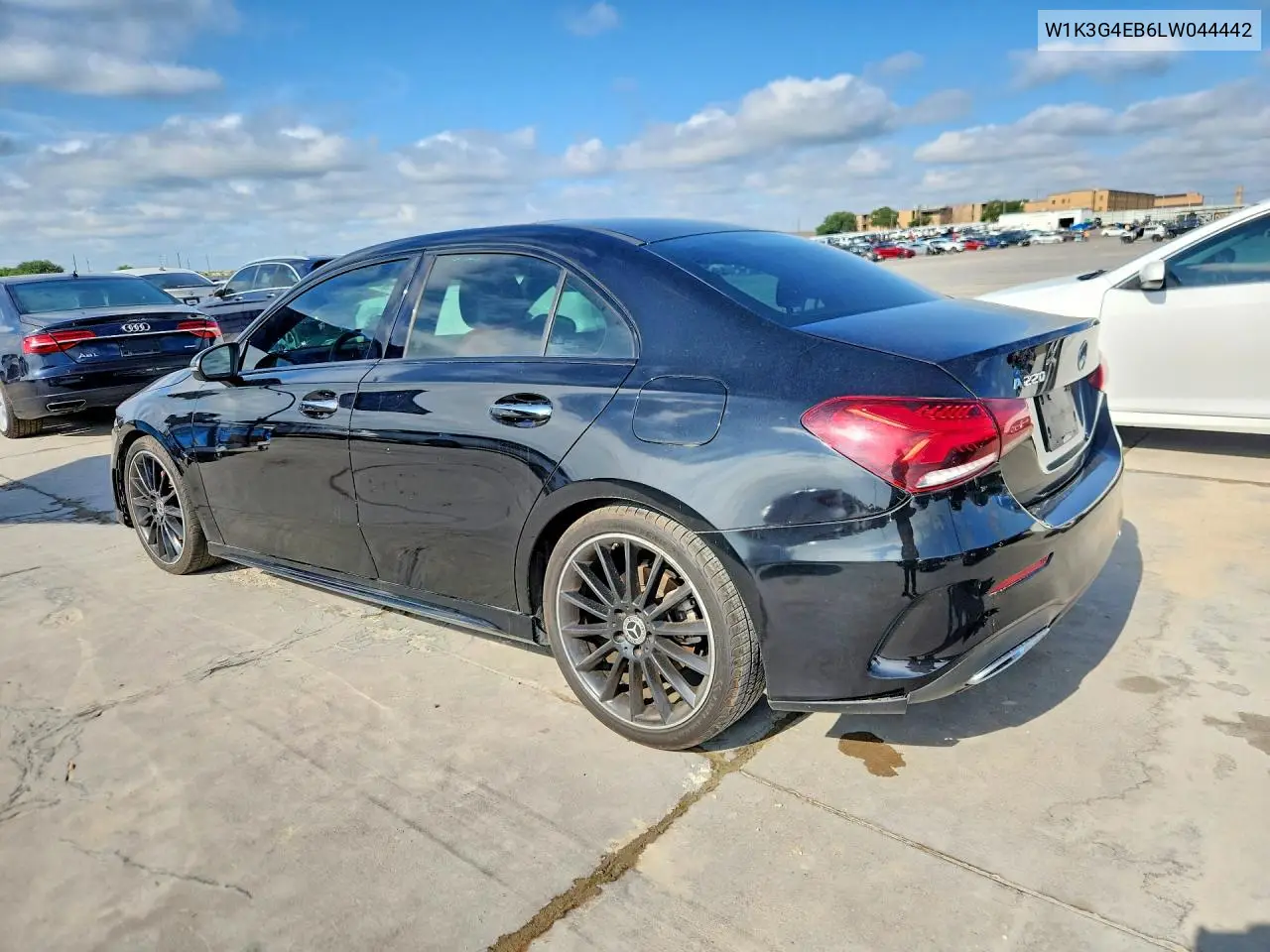 2020 Mercedes-Benz A 220 VIN: W1K3G4EB6LW044442 Lot: 56219386