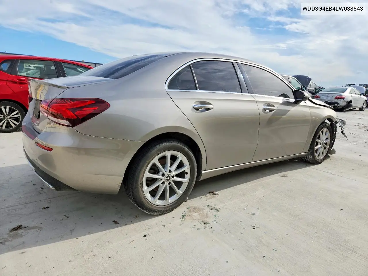 2020 Mercedes-Benz A 220 VIN: WDD3G4EB4LW038543 Lot: 56463886