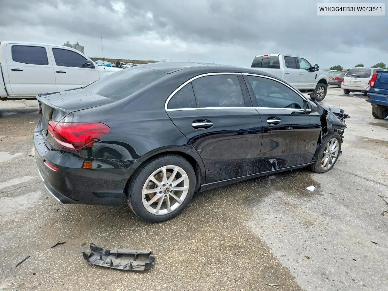 2020 Mercedes-Benz A 220 VIN: W1K3G4EB3LW043541 Lot: 57417526