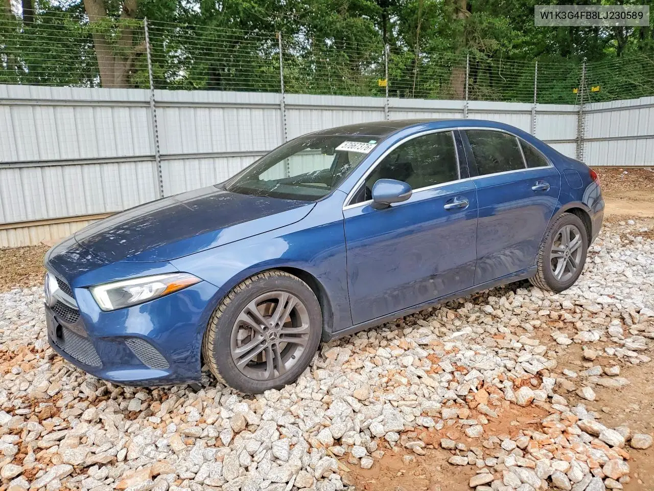 2020 Mercedes-Benz A 220 4Matic VIN: W1K3G4FB8LJ230589 Lot: 57667376