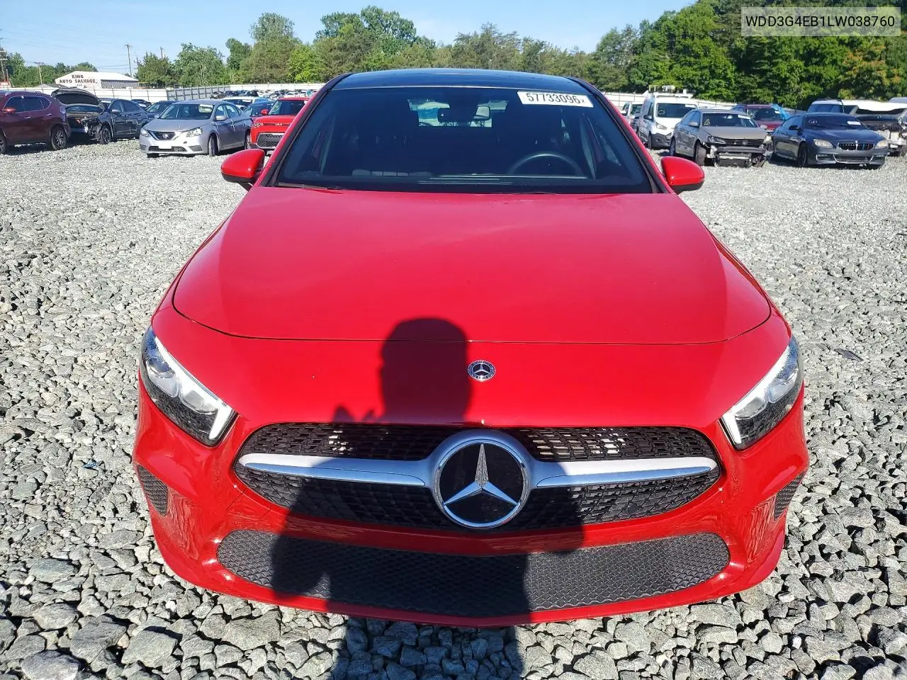 2020 Mercedes-Benz A 220 VIN: WDD3G4EB1LW038760 Lot: 57733096