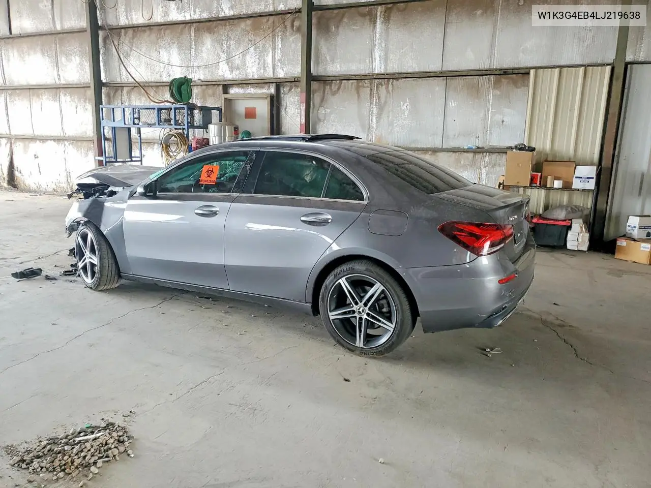 2020 Mercedes-Benz A 220 VIN: W1K3G4EB4LJ219638 Lot: 58784736