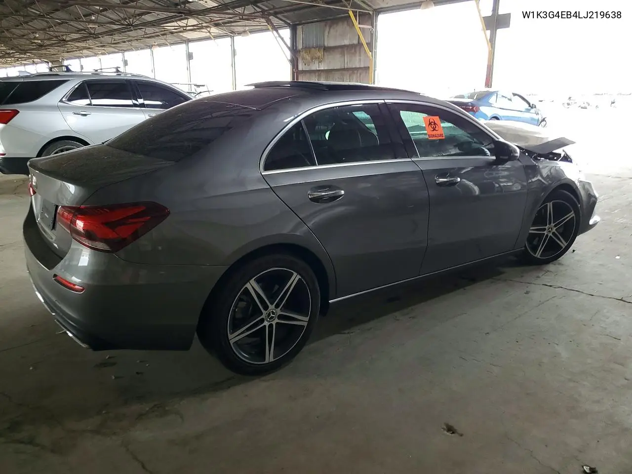 2020 Mercedes-Benz A 220 VIN: W1K3G4EB4LJ219638 Lot: 58784736