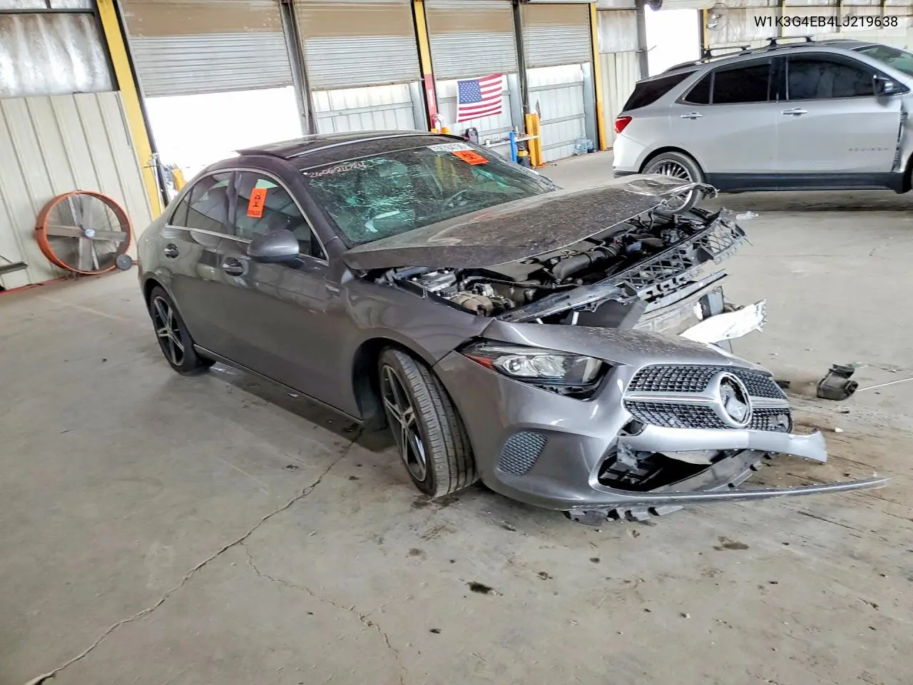 2020 Mercedes-Benz A 220 VIN: W1K3G4EB4LJ219638 Lot: 58784736