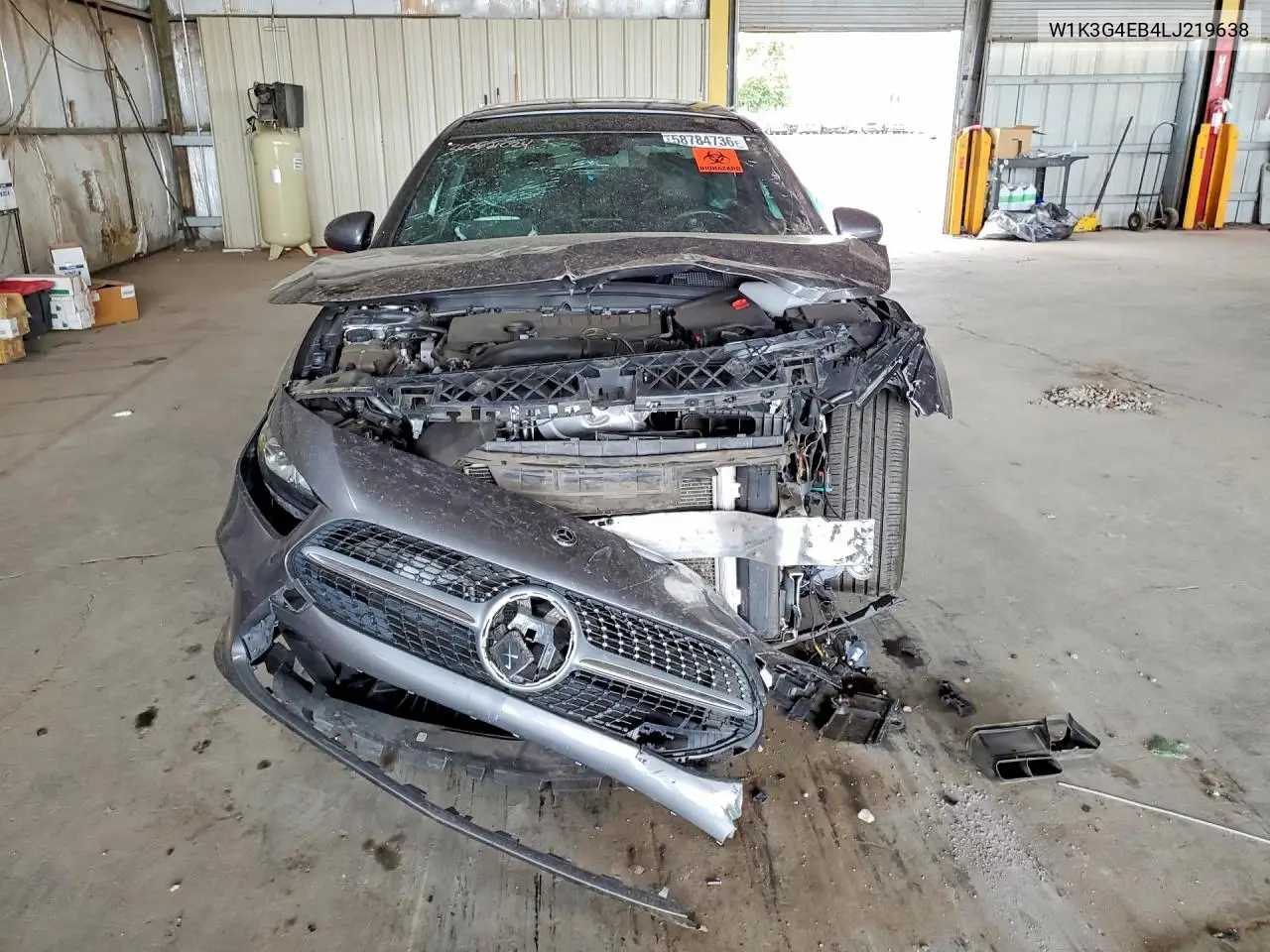 2020 Mercedes-Benz A 220 VIN: W1K3G4EB4LJ219638 Lot: 58784736