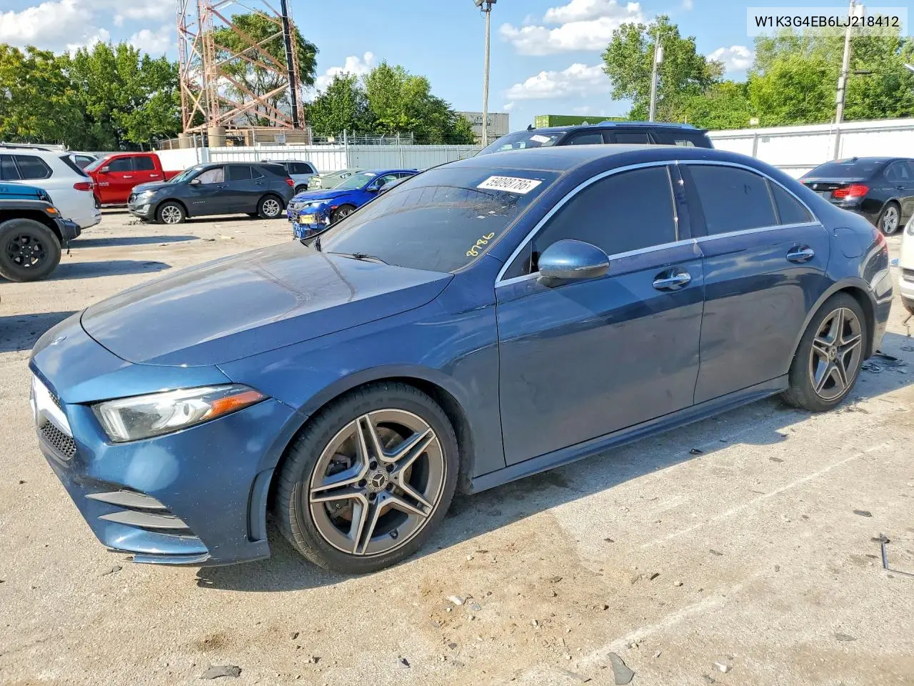2020 Mercedes-Benz A 220 VIN: W1K3G4EB6LJ218412 Lot: 59098786