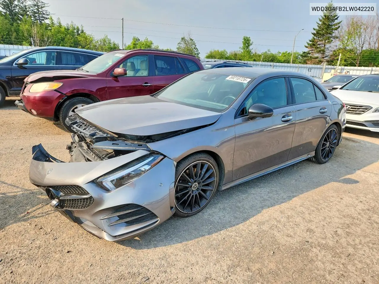 2020 Mercedes-Benz A 220 4Matic VIN: WDD3G4FB2LW042220 Lot: 59218726