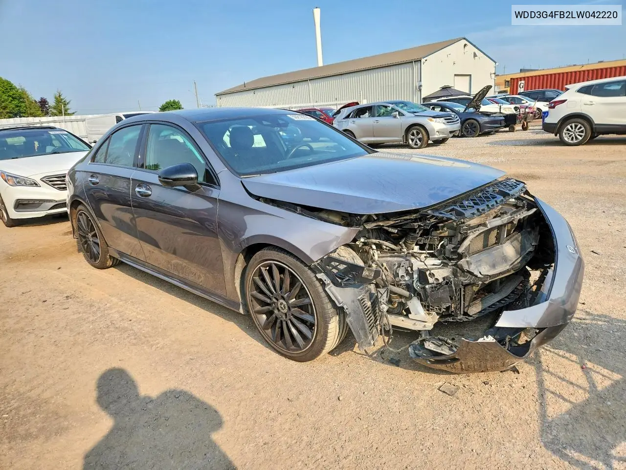 2020 Mercedes-Benz A 220 4Matic VIN: WDD3G4FB2LW042220 Lot: 59218726