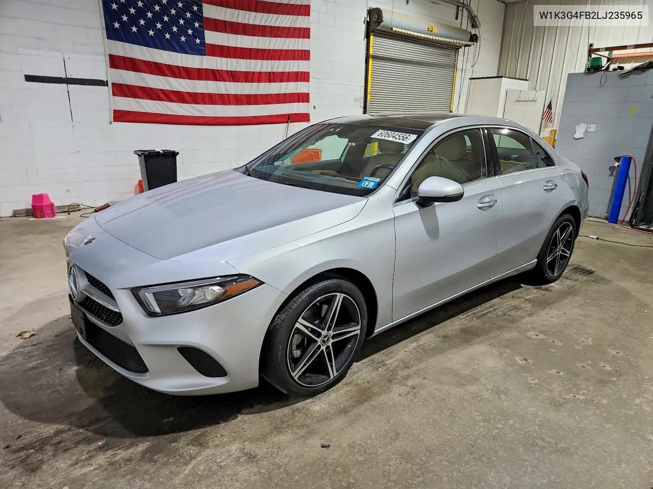 2020 Mercedes-Benz A 220 4Matic VIN: W1K3G4FB2LJ235965 Lot: 60604556