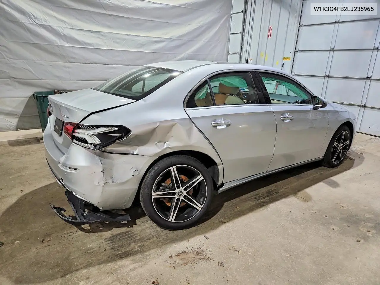2020 Mercedes-Benz A 220 4Matic VIN: W1K3G4FB2LJ235965 Lot: 60604556