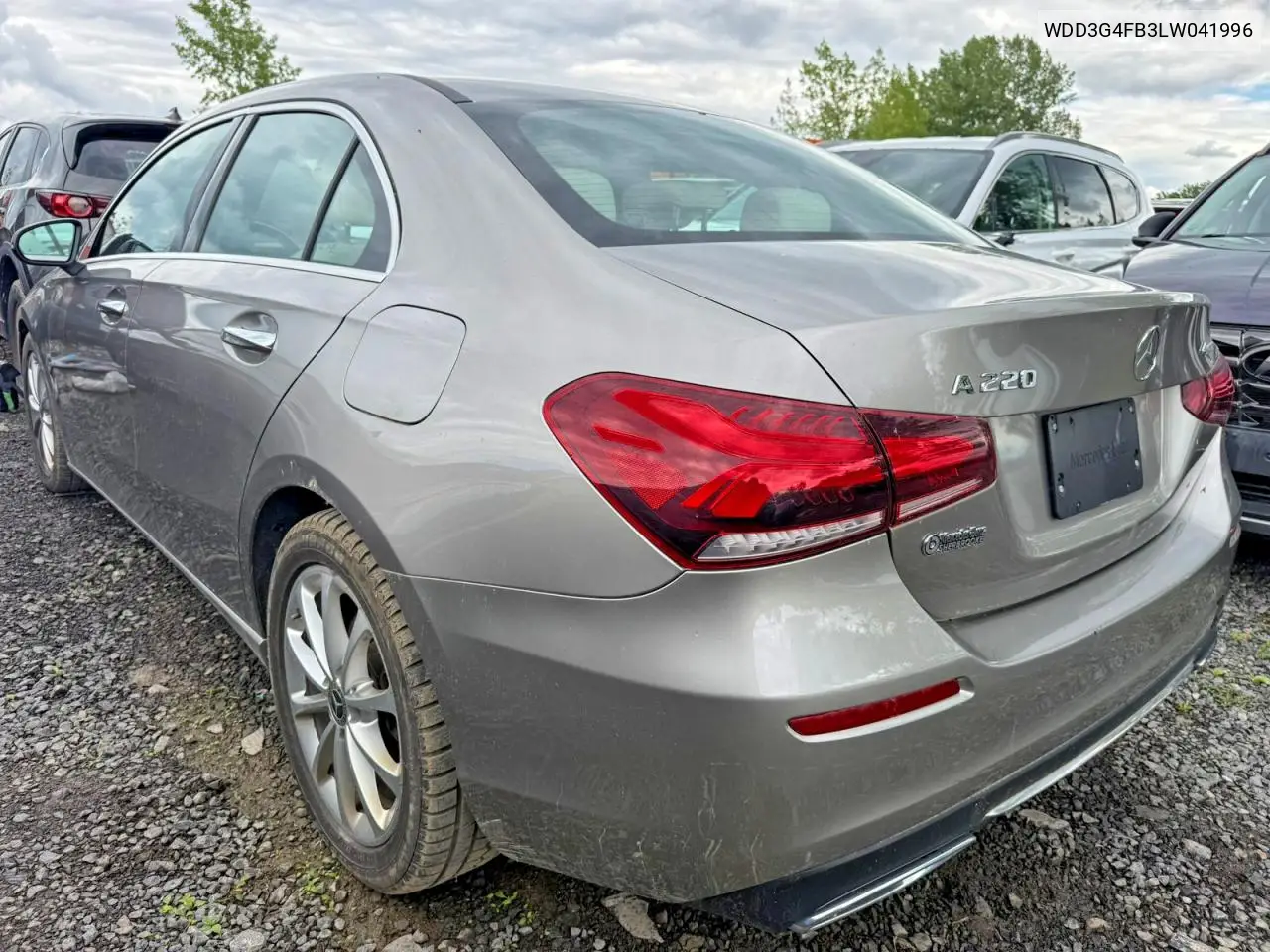 2020 Mercedes-Benz A 220 4Matic VIN: WDD3G4FB3LW041996 Lot: 60767816