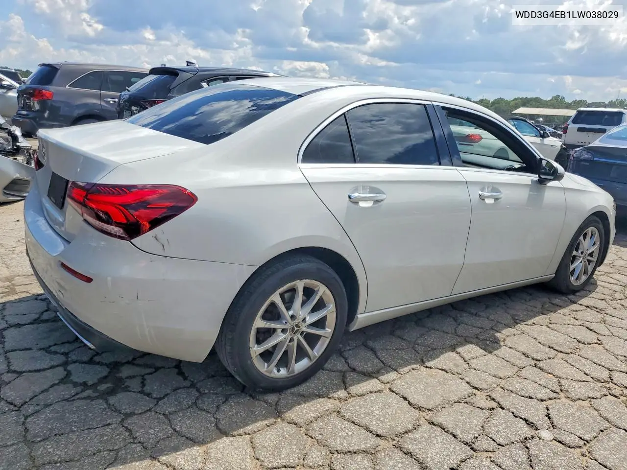 2020 Mercedes-Benz A 220 VIN: WDD3G4EB1LW038029 Lot: 60864486