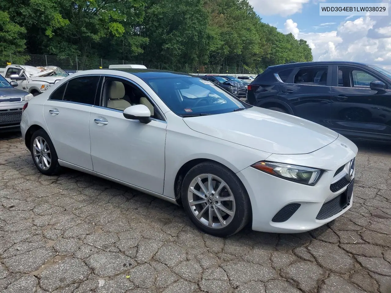 2020 Mercedes-Benz A 220 VIN: WDD3G4EB1LW038029 Lot: 60864486