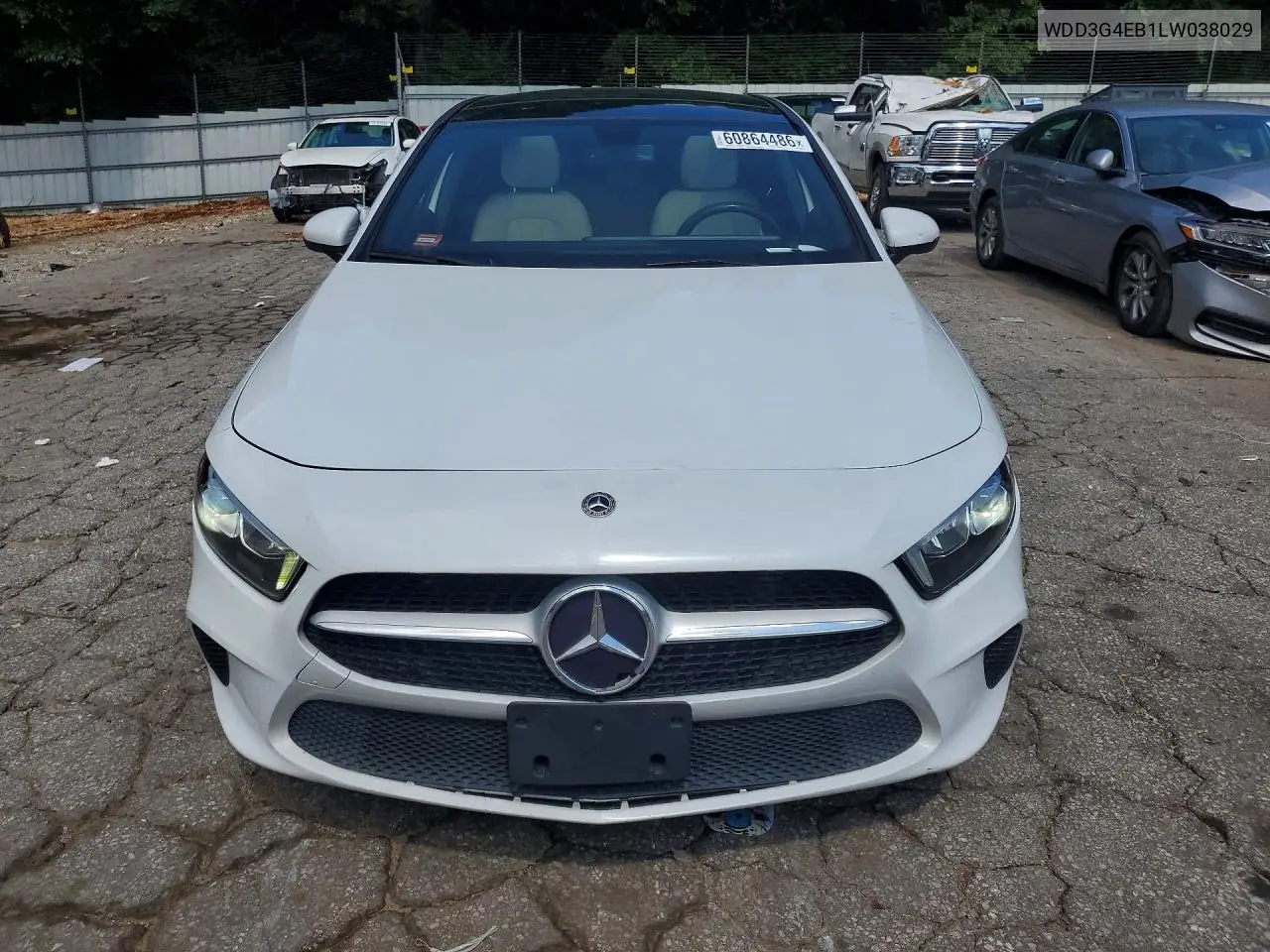 2020 Mercedes-Benz A 220 VIN: WDD3G4EB1LW038029 Lot: 60864486