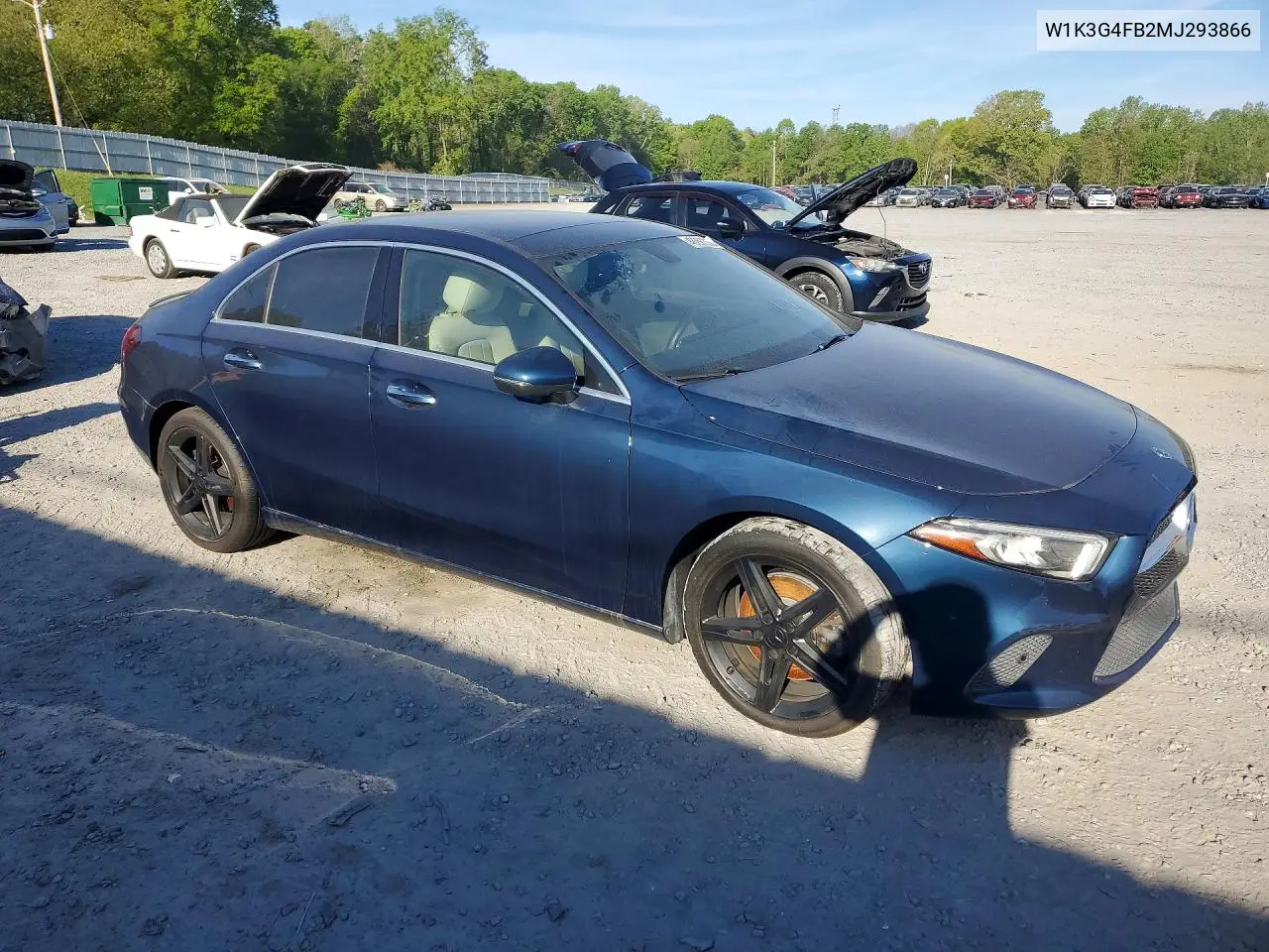2021 Mercedes-Benz A 220 4Matic VIN: W1K3G4FB2MJ293866 Lot: 48250366