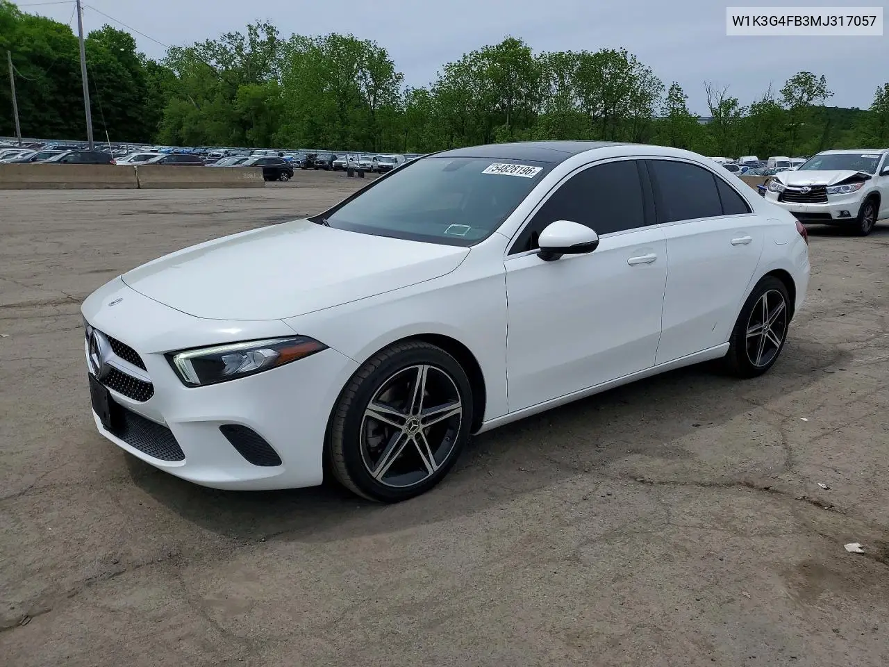 2021 Mercedes-Benz A 220 4Matic VIN: W1K3G4FB3MJ317057 Lot: 54828196