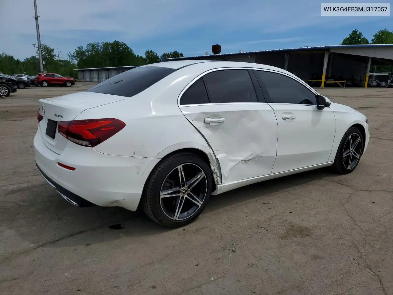 2021 Mercedes-Benz A 220 4Matic VIN: W1K3G4FB3MJ317057 Lot: 54828196