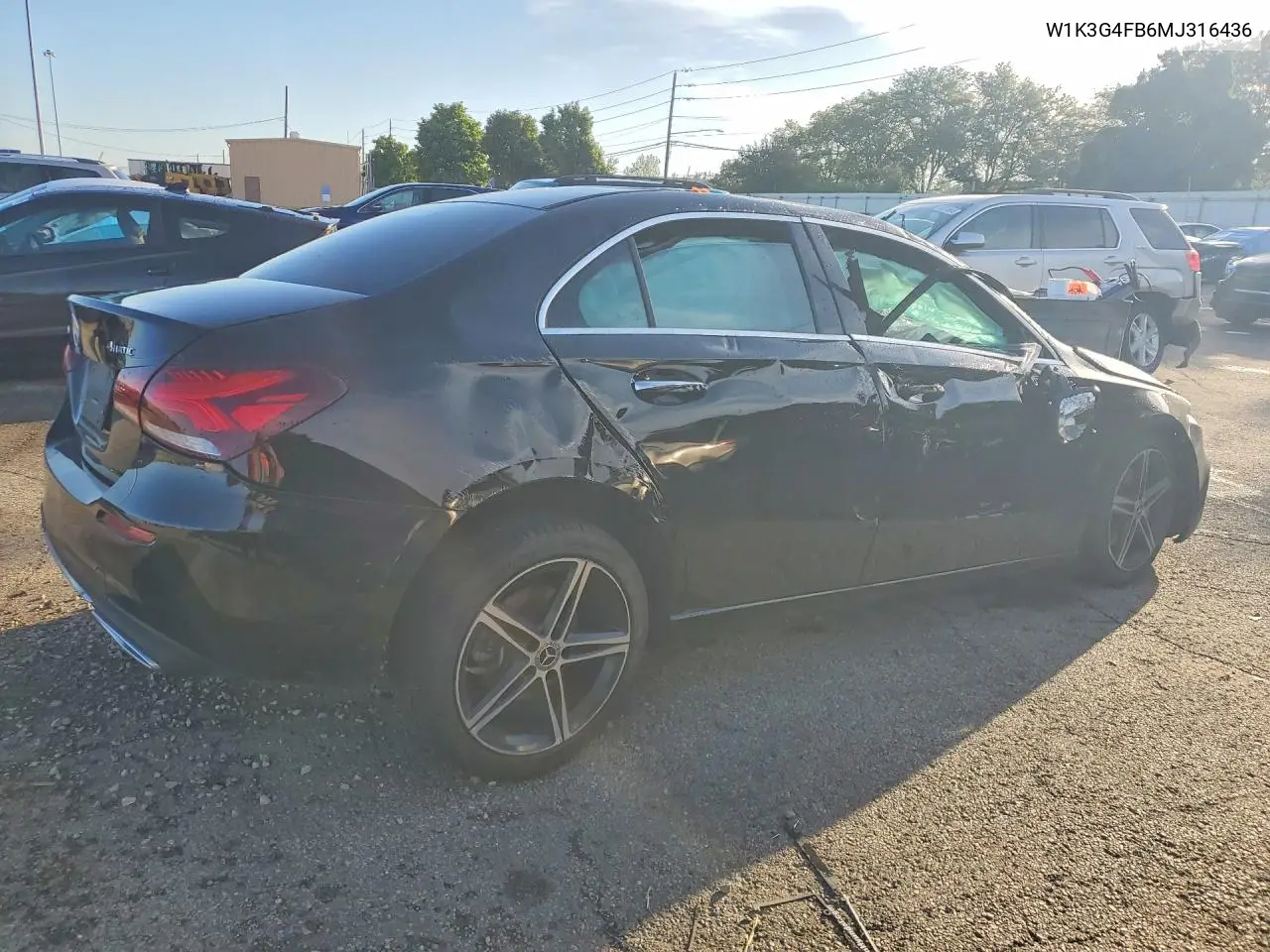 2021 Mercedes-Benz A 220 4Matic VIN: W1K3G4FB6MJ316436 Lot: 57206156
