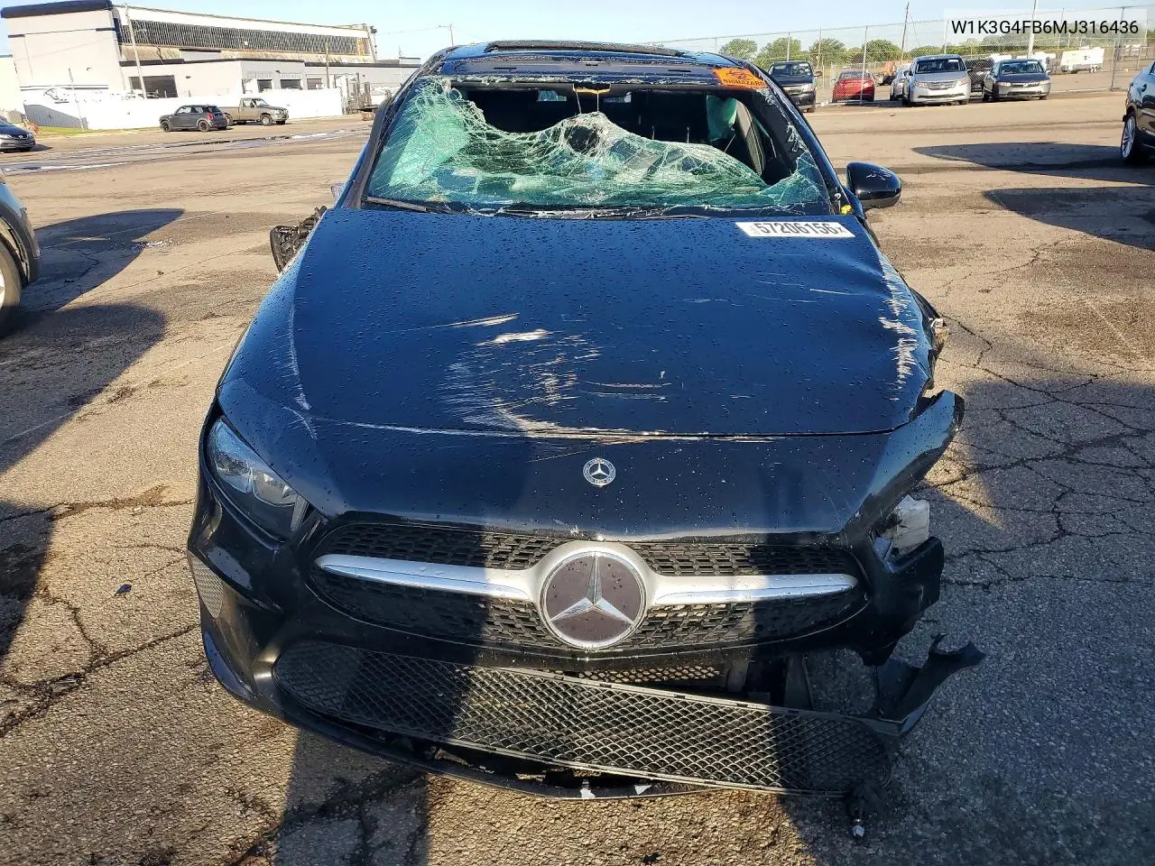 2021 Mercedes-Benz A 220 4Matic VIN: W1K3G4FB6MJ316436 Lot: 57206156