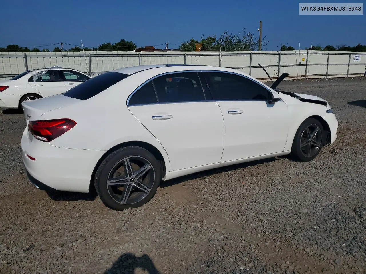 2021 Mercedes-Benz A 220 4Matic VIN: W1K3G4FBXMJ318948 Lot: 59184846