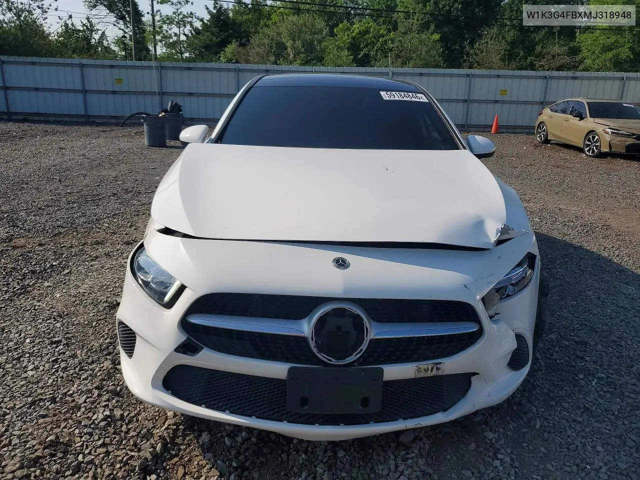 2021 Mercedes-Benz A 220 4Matic VIN: W1K3G4FBXMJ318948 Lot: 59184846