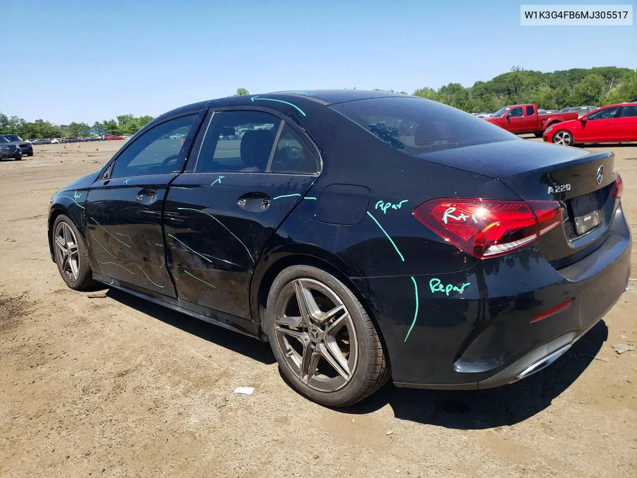 2021 Mercedes-Benz A 220 4Matic VIN: W1K3G4FB6MJ305517 Lot: 60852596