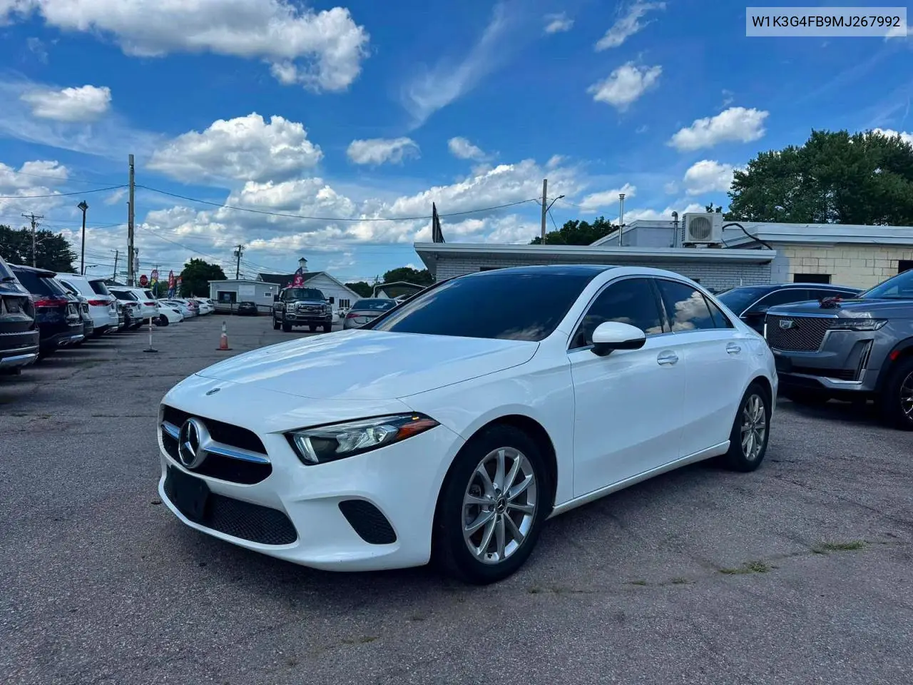 2021 Mercedes-Benz A 220 4Matic VIN: W1K3G4FB9MJ267992 Lot: 62118556