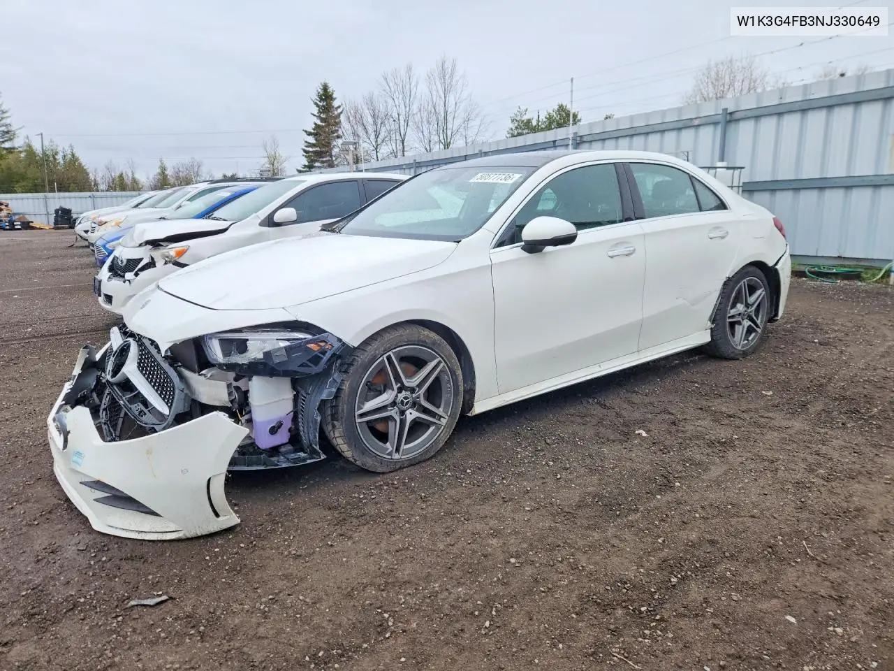 2022 Mercedes-Benz A 220 4Matic VIN: W1K3G4FB3NJ330649 Lot: 50577736