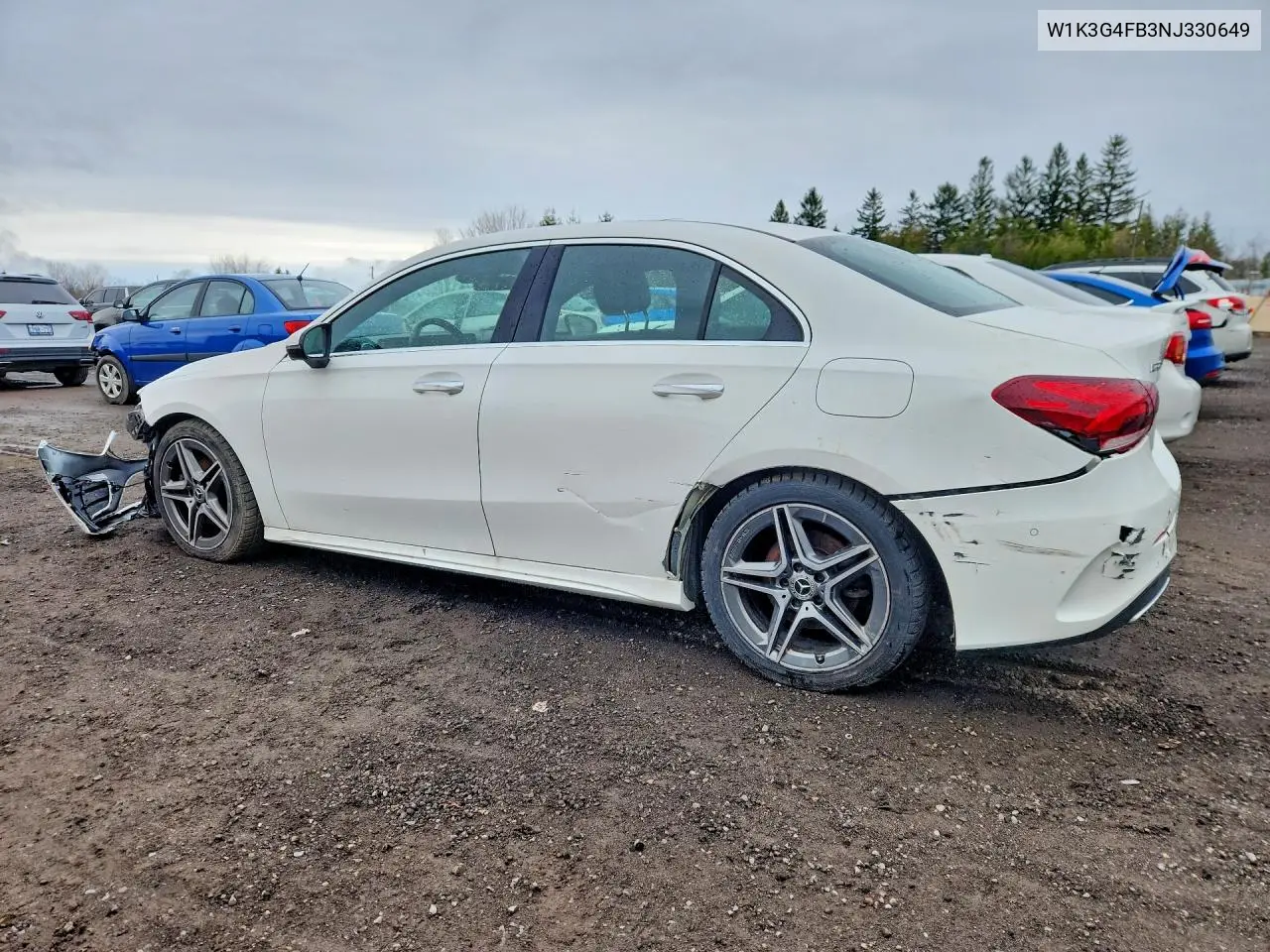 2022 Mercedes-Benz A 220 4Matic VIN: W1K3G4FB3NJ330649 Lot: 50577736