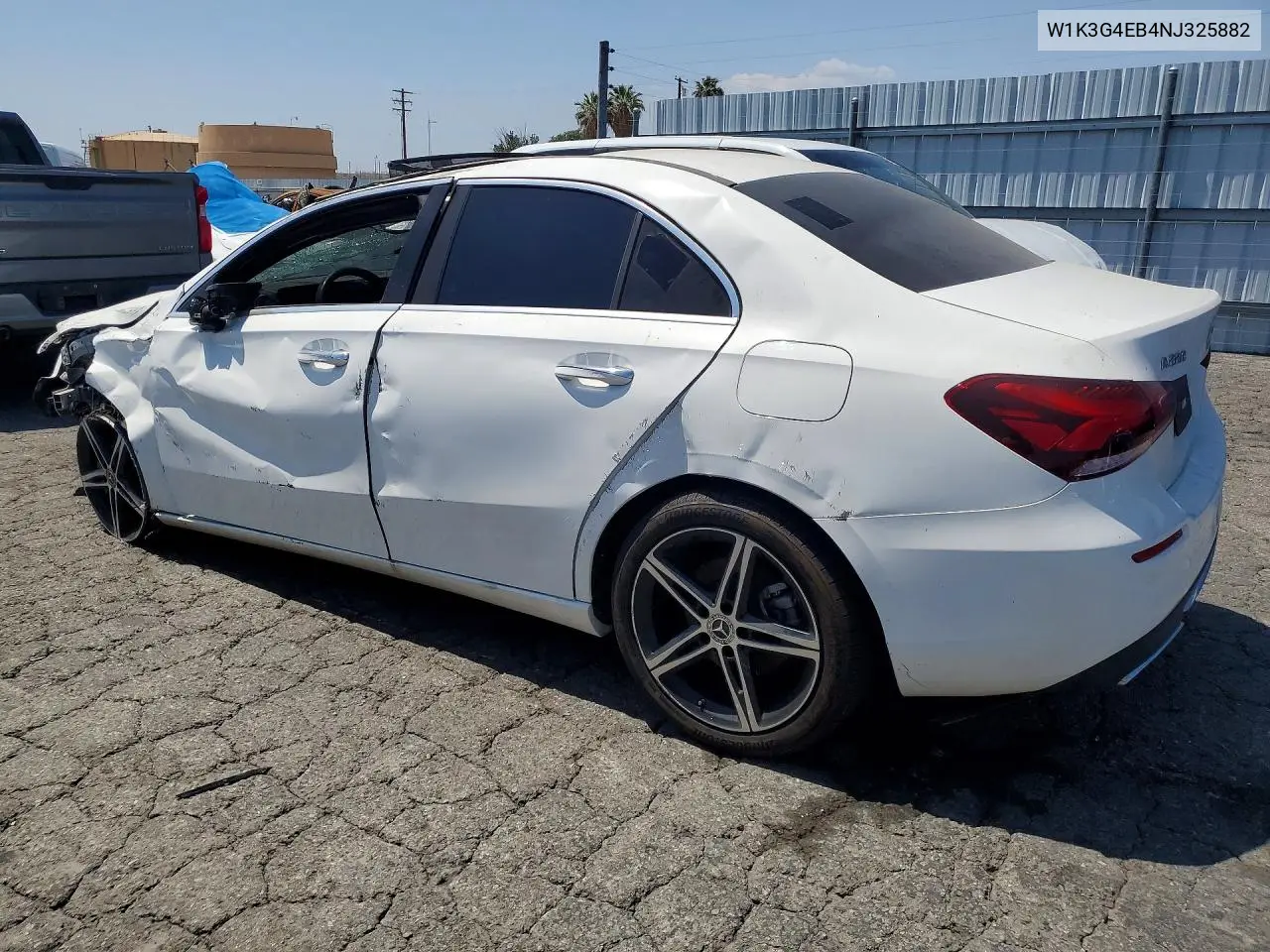 2022 Mercedes-Benz A 220 VIN: W1K3G4EB4NJ325882 Lot: 54710556