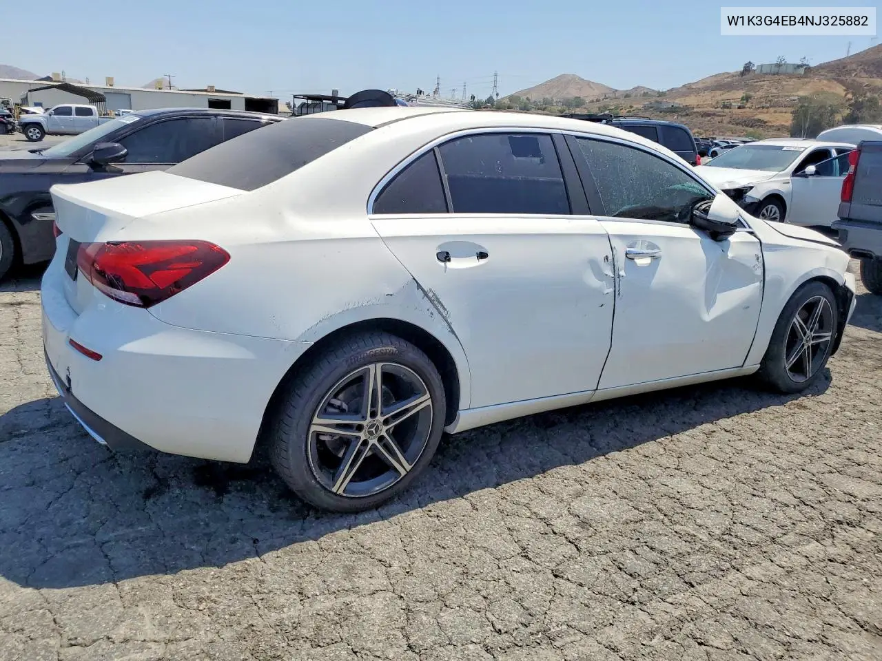 2022 Mercedes-Benz A 220 VIN: W1K3G4EB4NJ325882 Lot: 54710556
