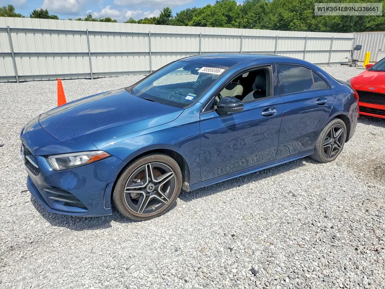 2022 Mercedes-Benz A 220 VIN: W1K3G4EB9NJ338661 Lot: 55569386