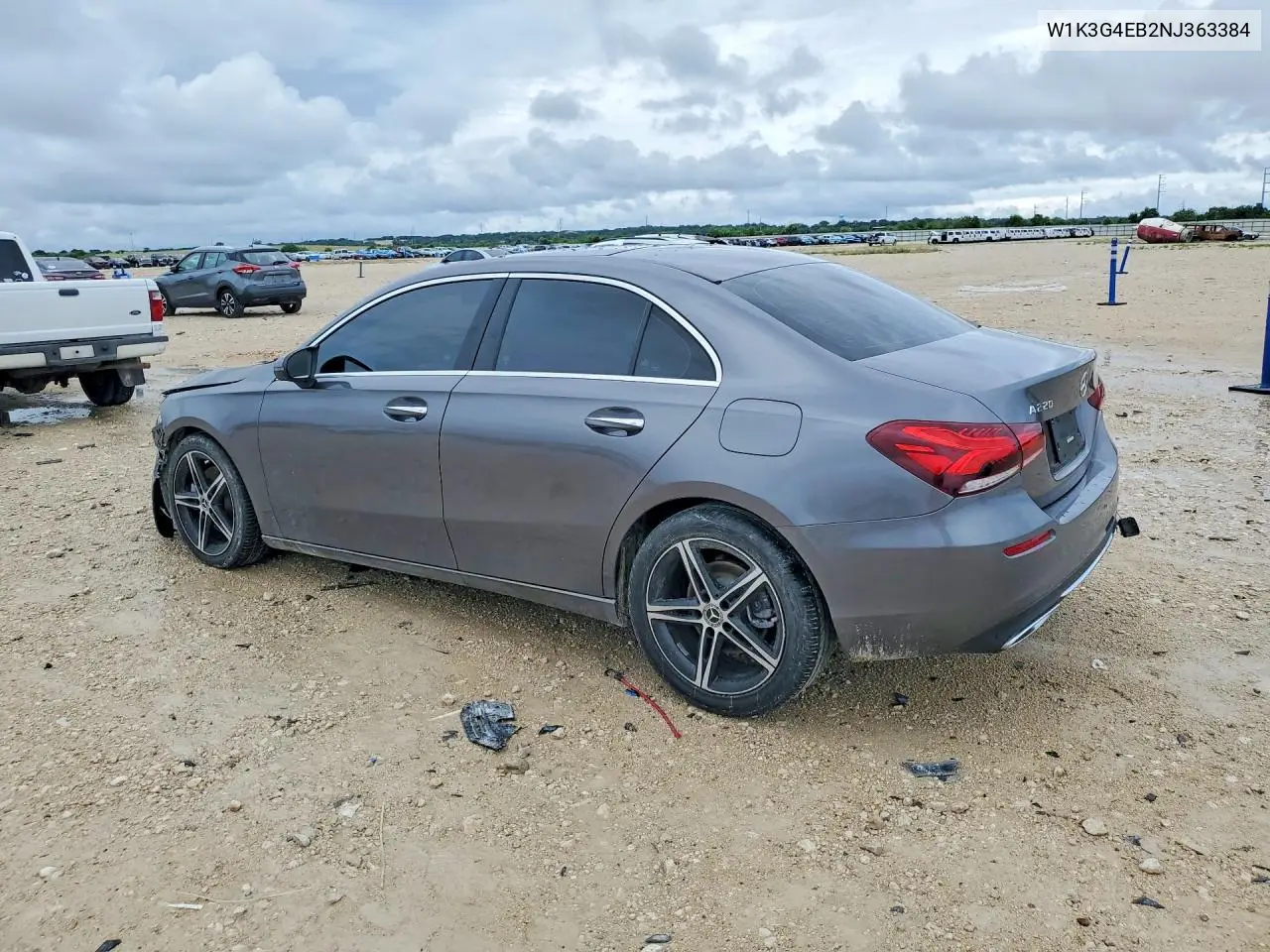 2022 Mercedes-Benz A 220 VIN: W1K3G4EB2NJ363384 Lot: 57335896